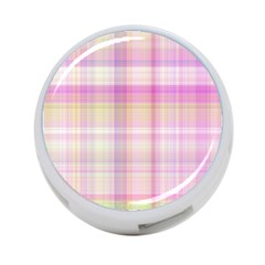 Pink Madras Plaid 4-port Usb Hub (one Side) by SpinnyChairDesigns