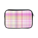 Pink Madras Plaid Apple iPad Mini Zipper Cases Front