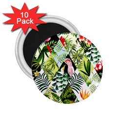 Flamingo Ropical 2 25  Magnets (10 Pack)  by designsbymallika