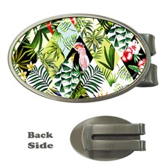 Flamingo Ropical Money Clips (oval)  by designsbymallika