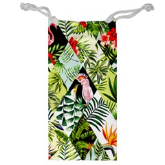 Flamingo Ropical Jewelry Bag by designsbymallika