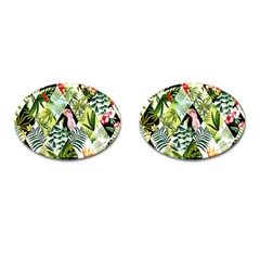 Flamingo Ropical Cufflinks (oval) by designsbymallika