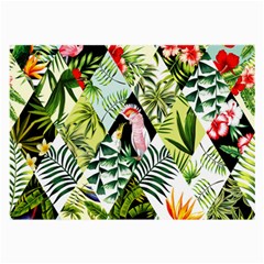 Flamingo Ropical Large Glasses Cloth (2 Sides) by designsbymallika