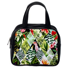 Flamingo Ropical Classic Handbag (one Side) by designsbymallika