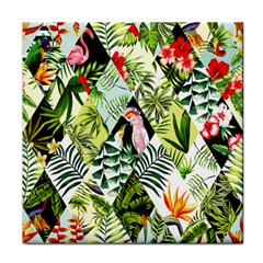 Flamingo Ropical Face Towel by designsbymallika