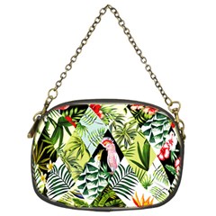 Flamingo Ropical Chain Purse (two Sides) by designsbymallika