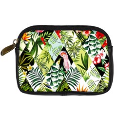 Flamingo Ropical Digital Camera Leather Case by designsbymallika