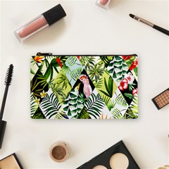 Flamingo Ropical Cosmetic Bag (small) by designsbymallika