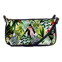 Flamingo Ropical Shoulder Clutch Bag by designsbymallika