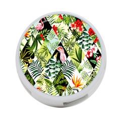 Flamingo Ropical 4-port Usb Hub (two Sides) by designsbymallika