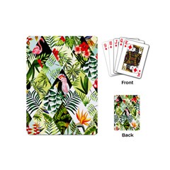 Flamingo Ropical Playing Cards Single Design (mini) by designsbymallika