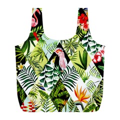 Flamingo Ropical Full Print Recycle Bag (l) by designsbymallika