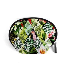 Flamingo Ropical Accessory Pouch (small) by designsbymallika