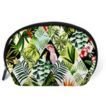 Flamingo Ropical Accessory Pouch (Large) Back