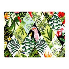 Flamingo Ropical Double Sided Flano Blanket (mini)  by designsbymallika