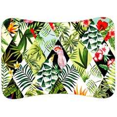 Flamingo Ropical Velour Seat Head Rest Cushion by designsbymallika