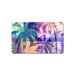 Purple Tropical Pattern Magnet (name Card) by designsbymallika