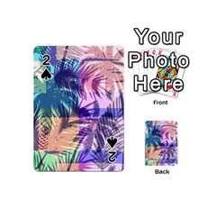 Purple Tropical Pattern Playing Cards 54 Designs (mini) by designsbymallika