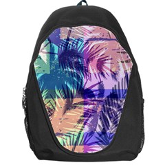 Purple Tropical Pattern Backpack Bag by designsbymallika