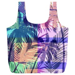 Purple Tropical Pattern Full Print Recycle Bag (xl) by designsbymallika