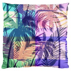 Purple Tropical Pattern Standard Flano Cushion Case (one Side) by designsbymallika