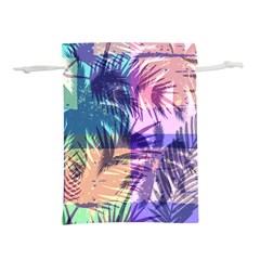 Purple Tropical Pattern Lightweight Drawstring Pouch (s) by designsbymallika