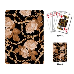 Offwhite Chain Pattern Playing Cards Single Design (rectangle) by designsbymallika