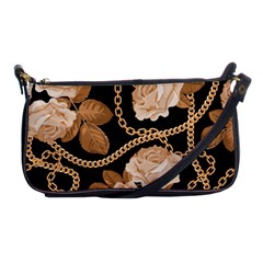 Offwhite Chain Pattern Shoulder Clutch Bag by designsbymallika