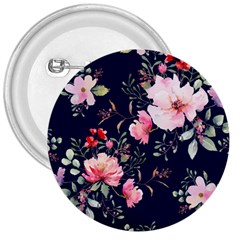 Printed Floral Pattern 3  Buttons by designsbymallika