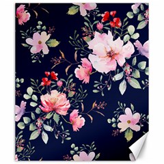 Printed Floral Pattern Canvas 20  X 24  by designsbymallika