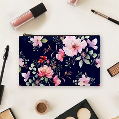 Printed Floral Pattern Cosmetic Bag (medium) by designsbymallika