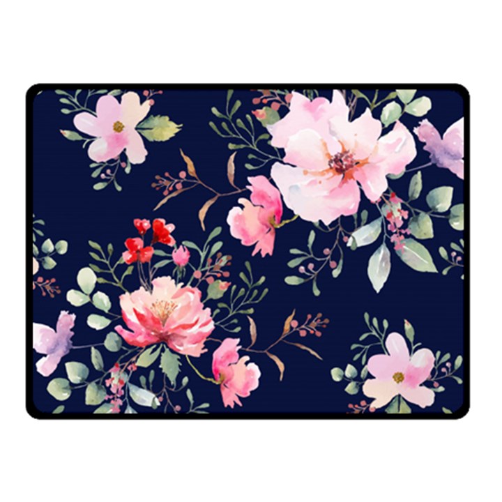 Printed Floral Pattern Fleece Blanket (Small)