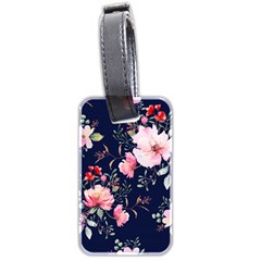 Printed Floral Pattern Luggage Tag (two Sides) by designsbymallika