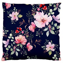 Printed Floral Pattern Large Cushion Case (two Sides) by designsbymallika