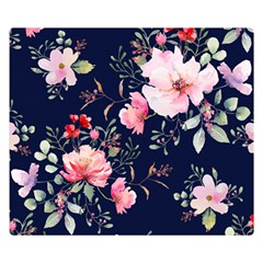 Printed Floral Pattern Double Sided Flano Blanket (small)  by designsbymallika