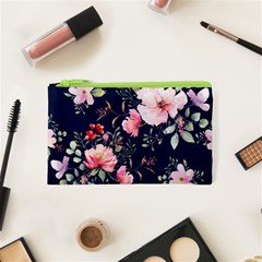 Printed Floral Pattern Cosmetic Bag (xs) by designsbymallika