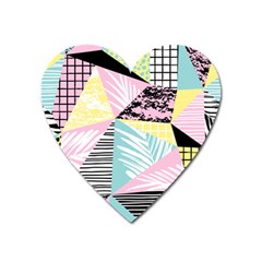 Mosaic Print Heart Magnet by designsbymallika