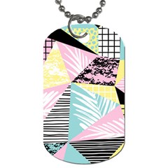 Mosaic Print Dog Tag (one Side) by designsbymallika