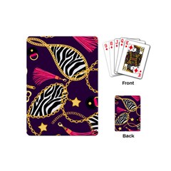 Chain Pattern  Playing Cards Single Design (mini) by designsbymallika