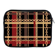 Red Black Checks Apple Ipad 2/3/4 Zipper Cases by designsbymallika