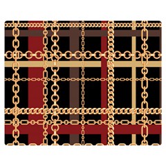 Red Black Checks Double Sided Flano Blanket (medium)  by designsbymallika