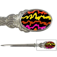 Multicolored Scribble Abstract Pattern Letter Opener by dflcprintsclothing