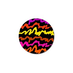 Multicolored Scribble Abstract Pattern Golf Ball Marker (4 Pack) by dflcprintsclothing