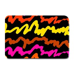 Multicolored Scribble Abstract Pattern Plate Mats by dflcprintsclothing