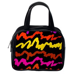 Multicolored Scribble Abstract Pattern Classic Handbag (one Side) by dflcprintsclothing