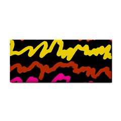 Multicolored Scribble Abstract Pattern Hand Towel by dflcprintsclothing