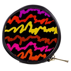 Multicolored Scribble Abstract Pattern Mini Makeup Bag by dflcprintsclothing