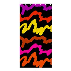 Multicolored Scribble Abstract Pattern Shower Curtain 36  X 72  (stall)  by dflcprintsclothing