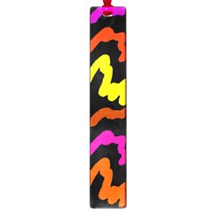 Multicolored Scribble Abstract Pattern Large Book Marks by dflcprintsclothing