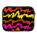 Multicolored Scribble Abstract Pattern Apple iPad 2/3/4 Zipper Cases Front